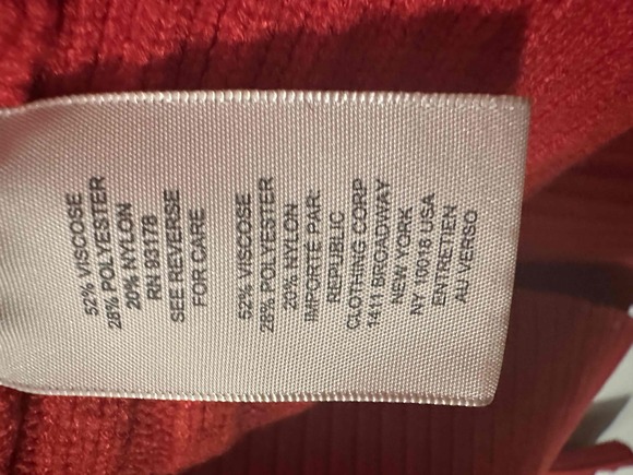 Philosophy Sweater Womans Size XL Bright Red Cable Knit Crew Neck Soft Casual - Picture 5 of 9